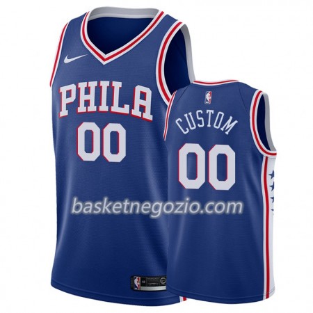 Canotte Uomo Philadelphia 76ers Personalizzate 2019-20 Nike Icon Edition Swingman